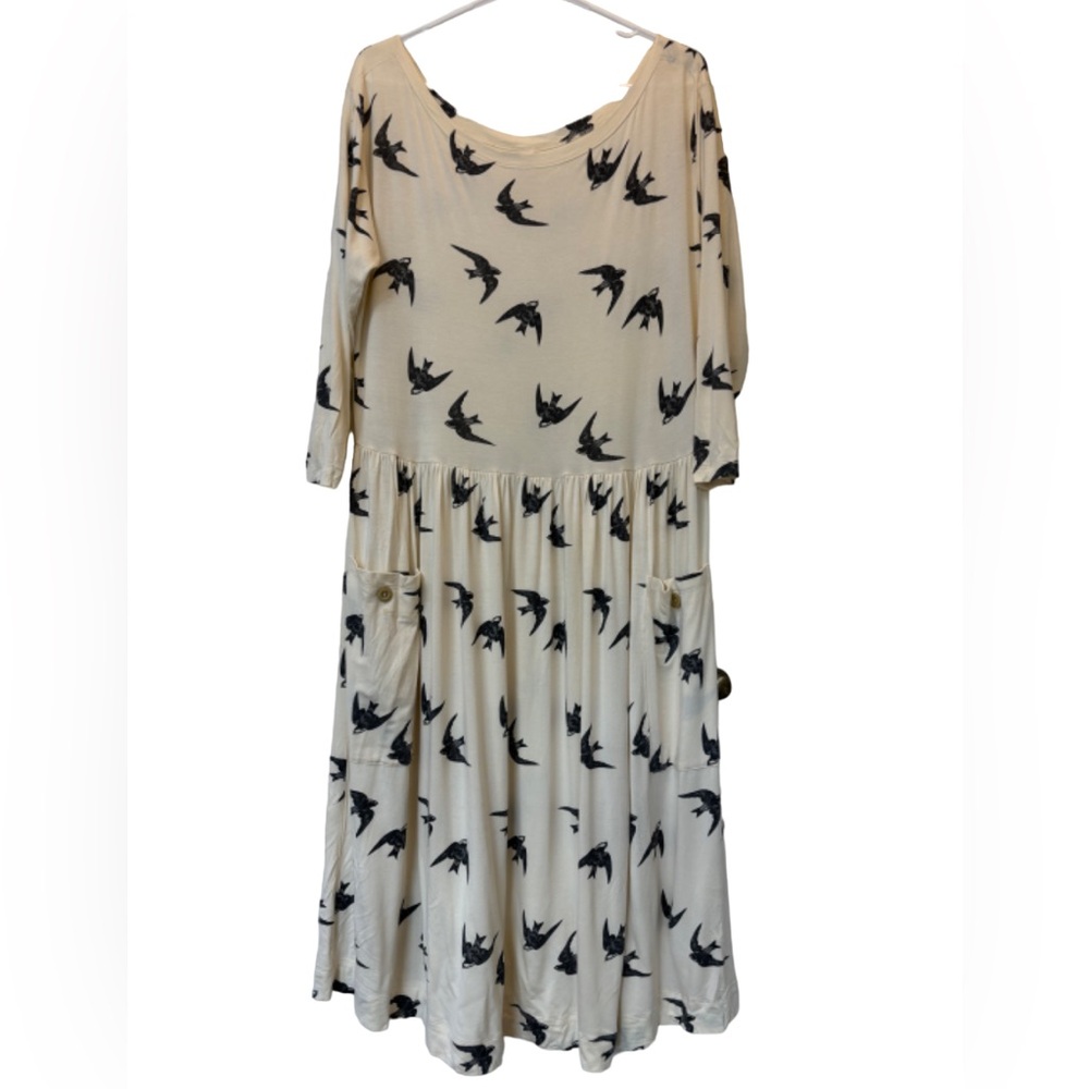 Kate Quinn The Woods Blackbird Midi Dress Size XL